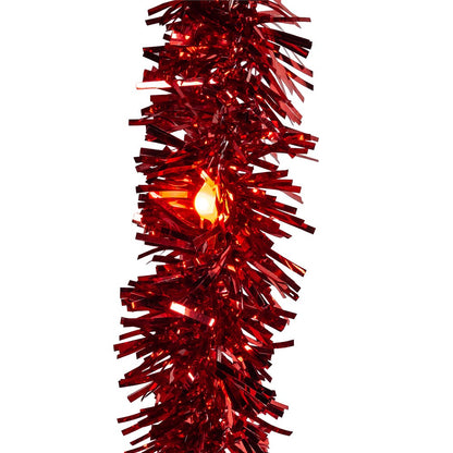 Guirnalda de oropel iluminada - Funciona con pilas - Roja