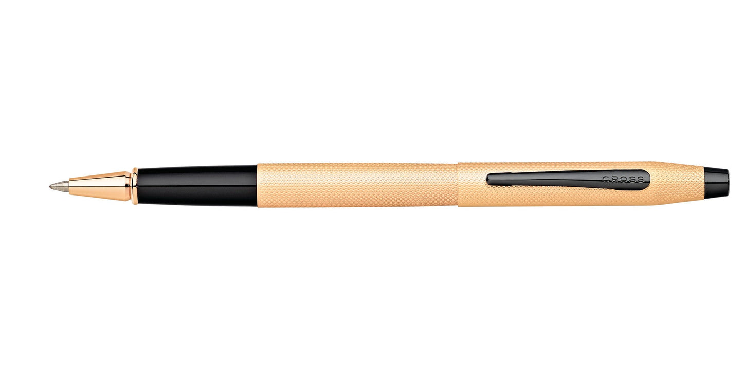 Classic Century rose-gold PVD rollerball pen by Cross with black clip on Tampa store on Tampa Home & Garden Store