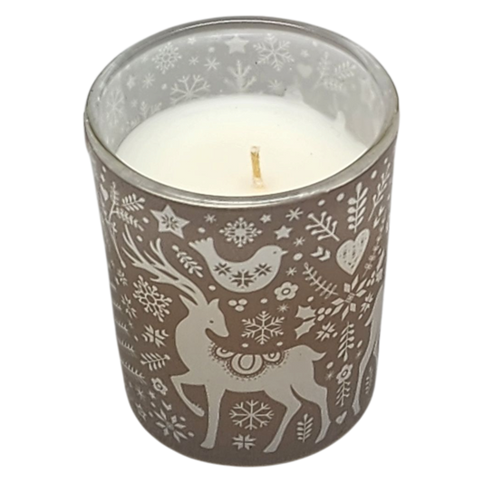 Glass Votive Scented Candle - Winter Pine