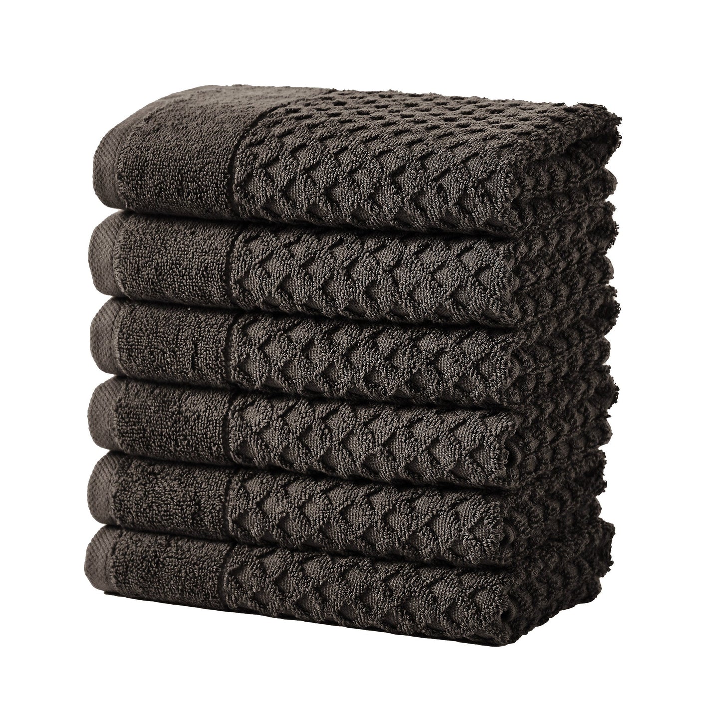 Cotton Diamond Waffle Weave Bath Towel Set