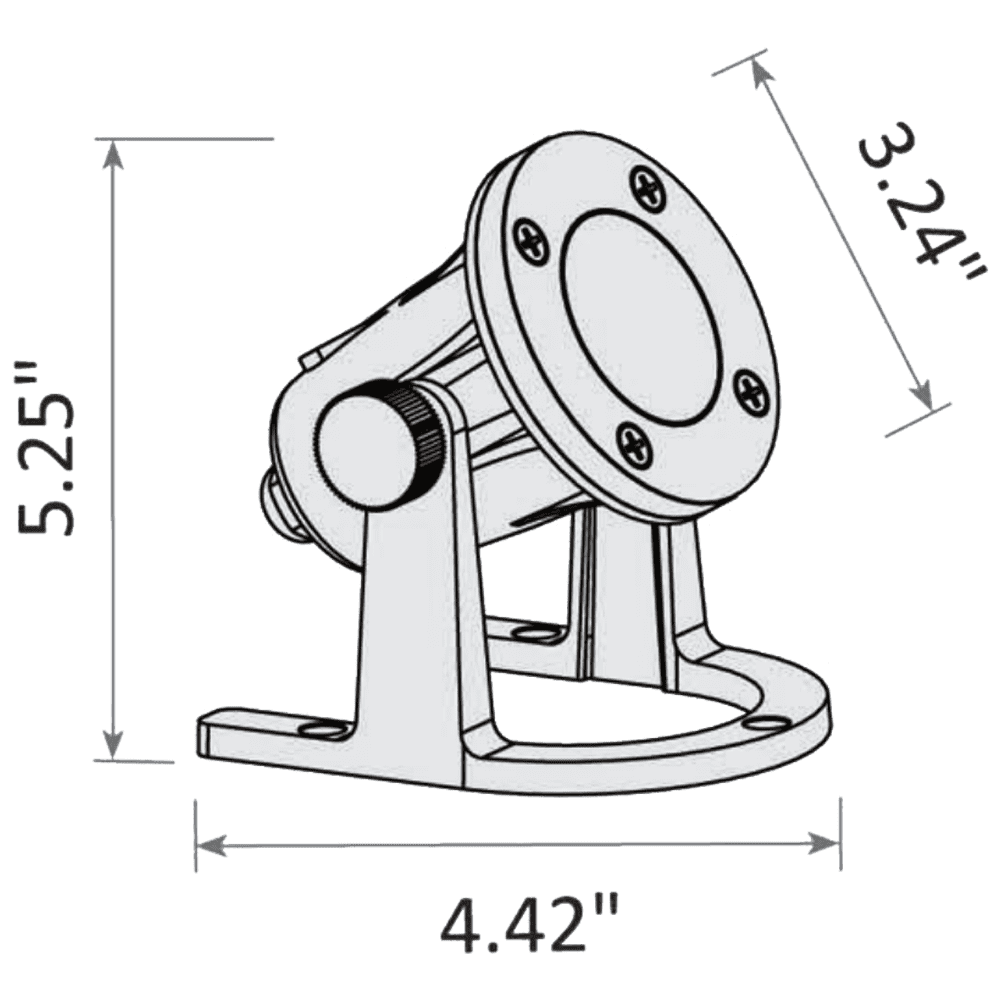 Iluminación LED para estanque y fuente subacuática de latón de bajo voltaje ULB01 de 12 V