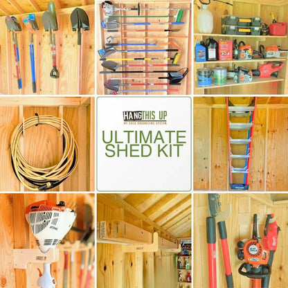 Ultimate Shed Organization Kit – Yard & Garden Tool Rack