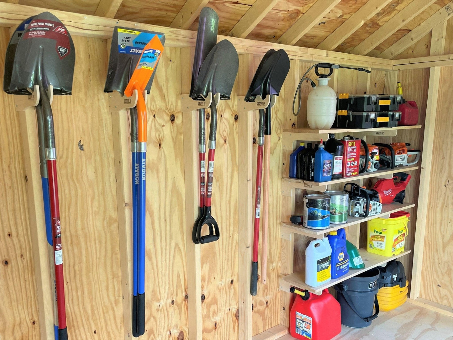 Ultimate Shed Organization Kit – Yard & Garden Tool Rack