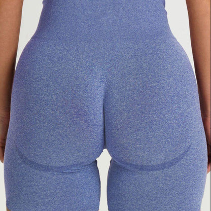 Stevvex Ultra Soft seamless leggings blue heather high waist for workout on Tampa Home & Garden Store