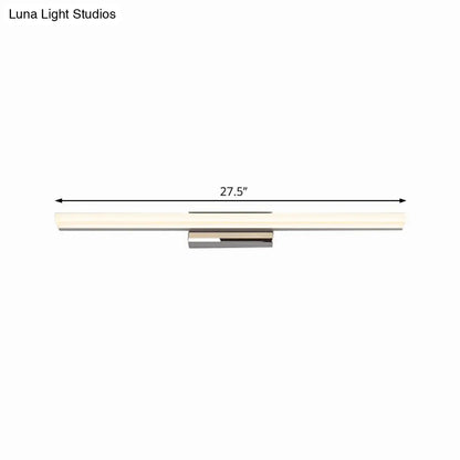 Lámpara de tocador LED de acrílico nórdico ultrafina - 40/50 cm de diámetro - Plateada, luz cálida/blanca