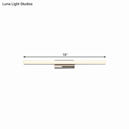 Lámpara de tocador LED de acrílico nórdico ultrafina - 40/50 cm de diámetro - Plateada, luz cálida/blanca