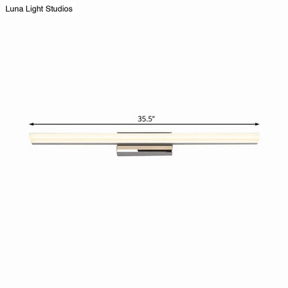 Lámpara de tocador LED de acrílico nórdico ultrafina - 40/50 cm de diámetro - Plateada, luz cálida/blanca