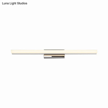 Lámpara de tocador LED de acrílico nórdico ultrafina - 40/50 cm de diámetro - Plateada, luz cálida/blanca