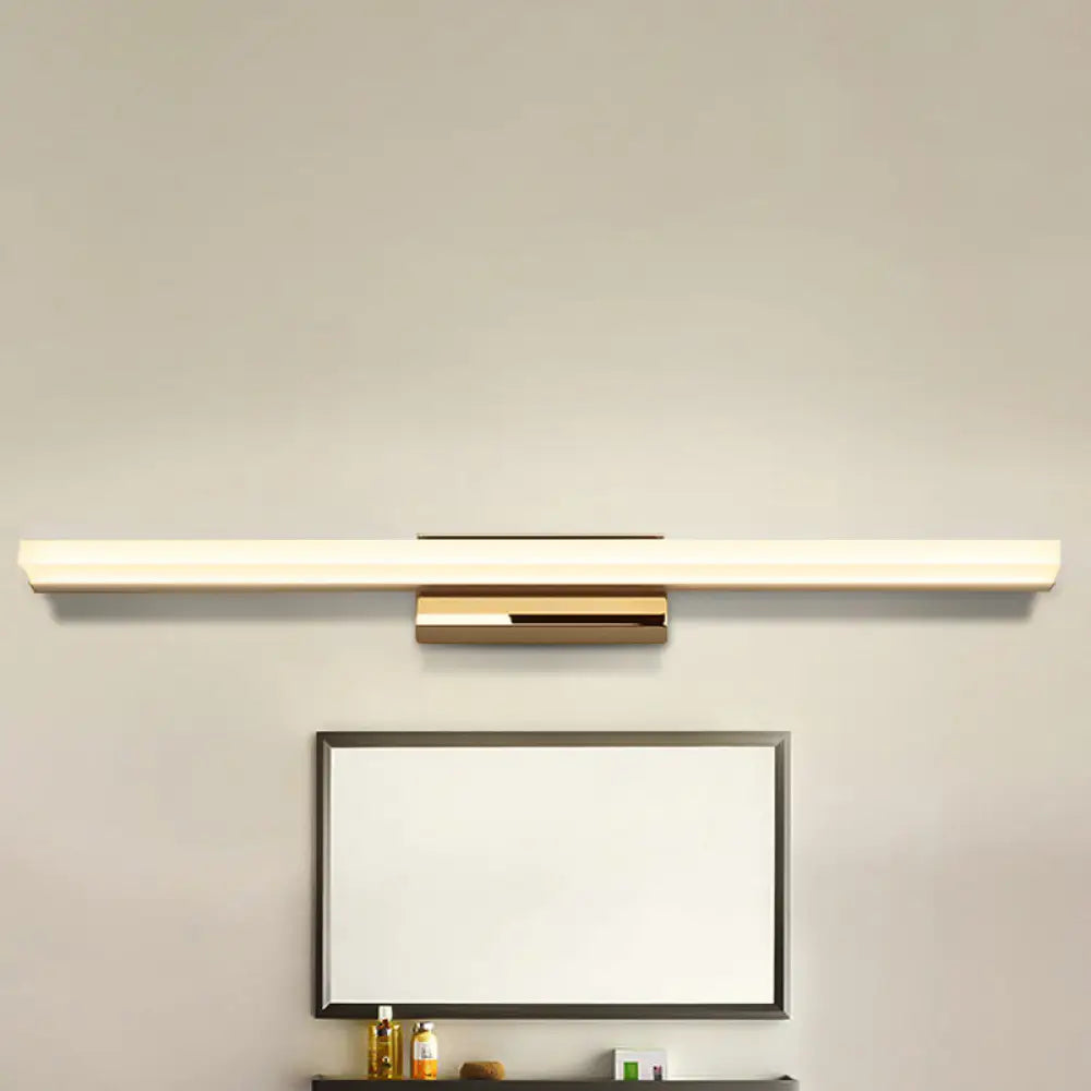 Lámpara de tocador LED de acrílico nórdico ultrafina - 40/50 cm de diámetro - Plateada, luz cálida/blanca
