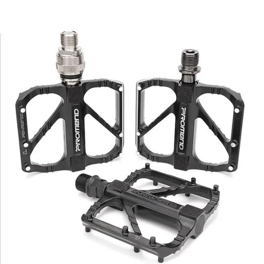 Stevvex ultralight 3-bearing aluminum bike pedals pair of anti-slip flat pedals with sealed bearings on Tampa Home & Garden Store