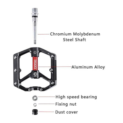 Ultralight Road Pedals Anti Slip Wide Bearings