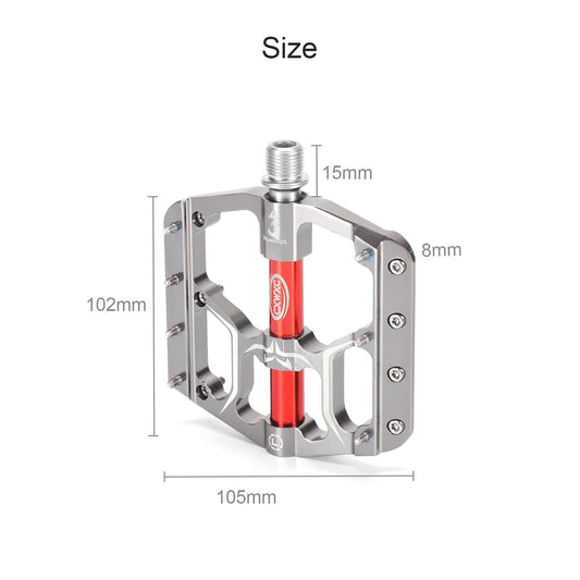Stevvex ultralight road flat bicycle pedal with wide aluminum platform and sealed bearings on Tampa Home & Garden Store