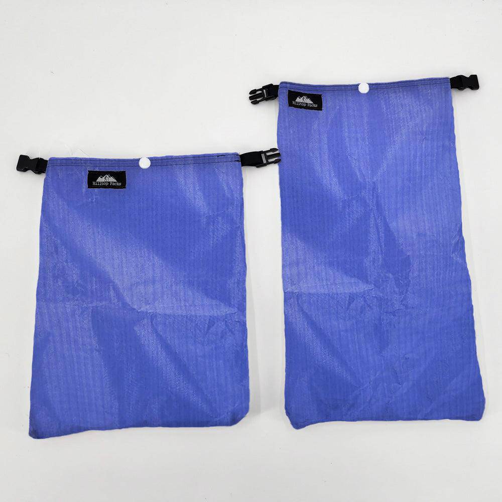 Ultralight Ditty Bag pair, blue printed gear organizer by Hilltop Packs LLC on Tampa Home & Garden Store