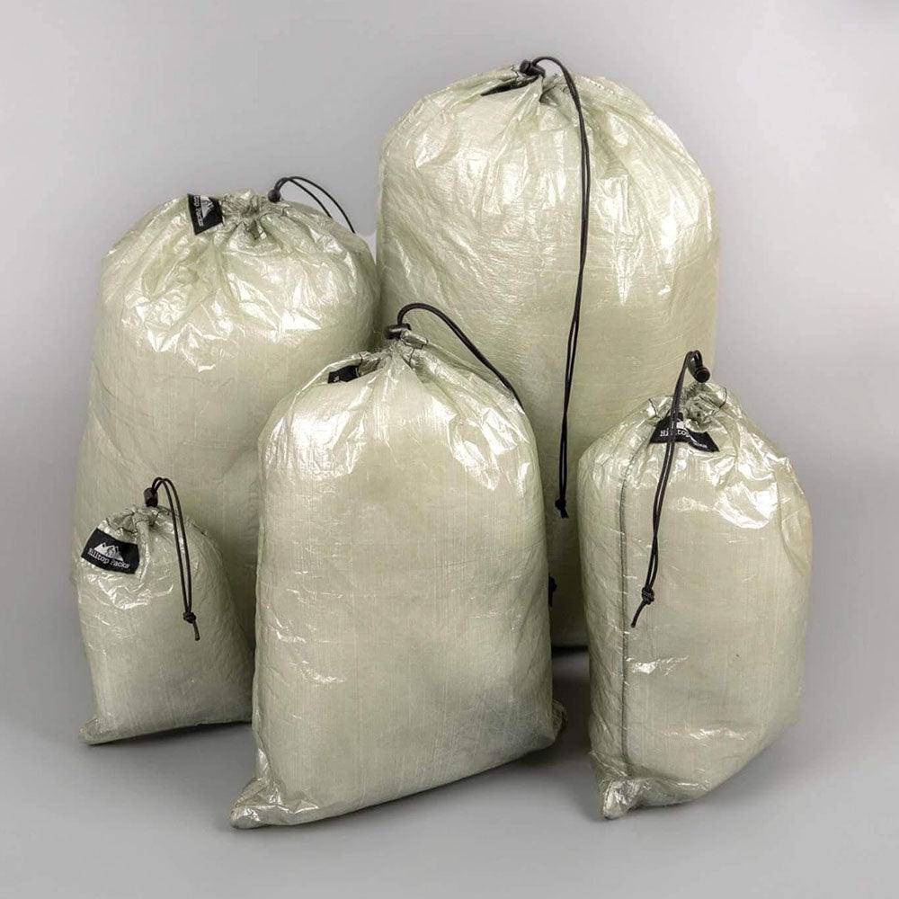 Ultralight Dyneema stuff sacks five in gray camping gear organizer Hilltop Packs LLC on Tampa Home & Garden Store
