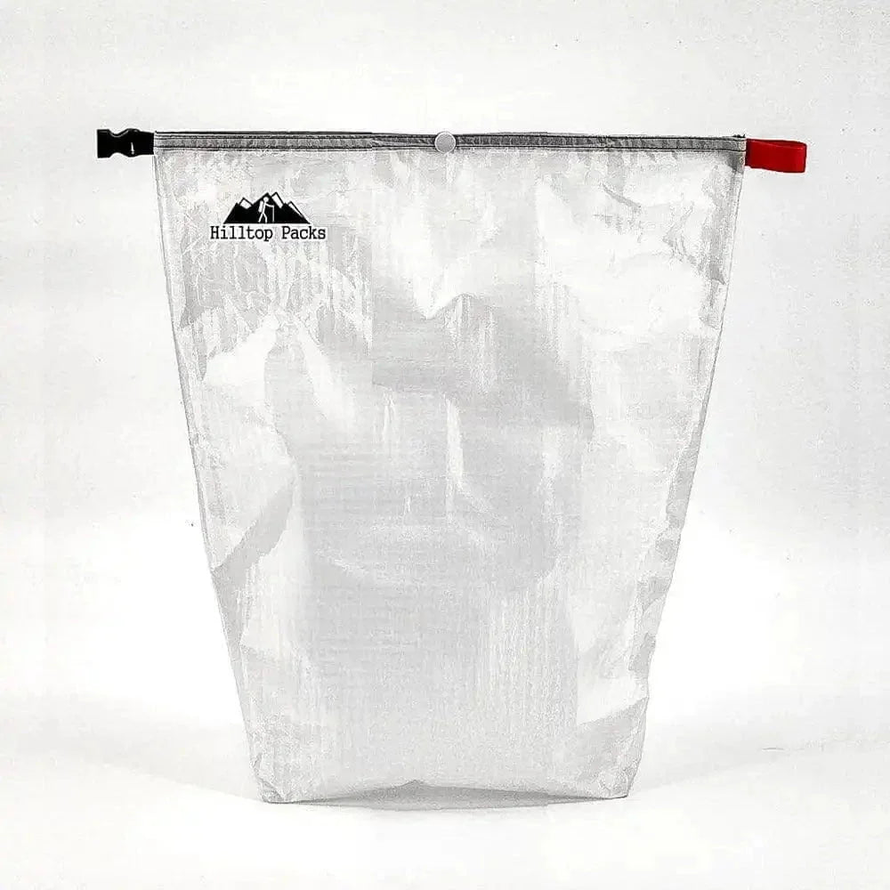 Ultralight Food Bag D50T fabric solid color Hilltop Packs LLC silver camping pouch with zip top on Tampa Home & Garden Store