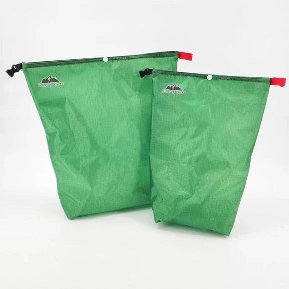 Ultralight Food Bag green D50T fabric by Hilltop Packs LLC, camping bag, two included on Tampa Home & Garden Store
