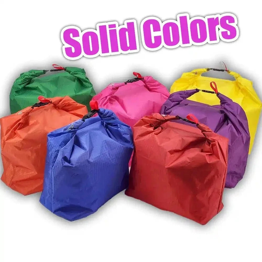 Ultralight Food Bag D50T Fabric Solid Color Series set of seven colorful camping bags on Tampa Home & Garden Store