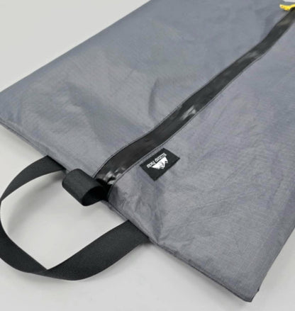 Hilltop Packs ultralight lay-flat zipper storage bag for shoes & gear, gray with black handles on Tampa Home & Garden Store