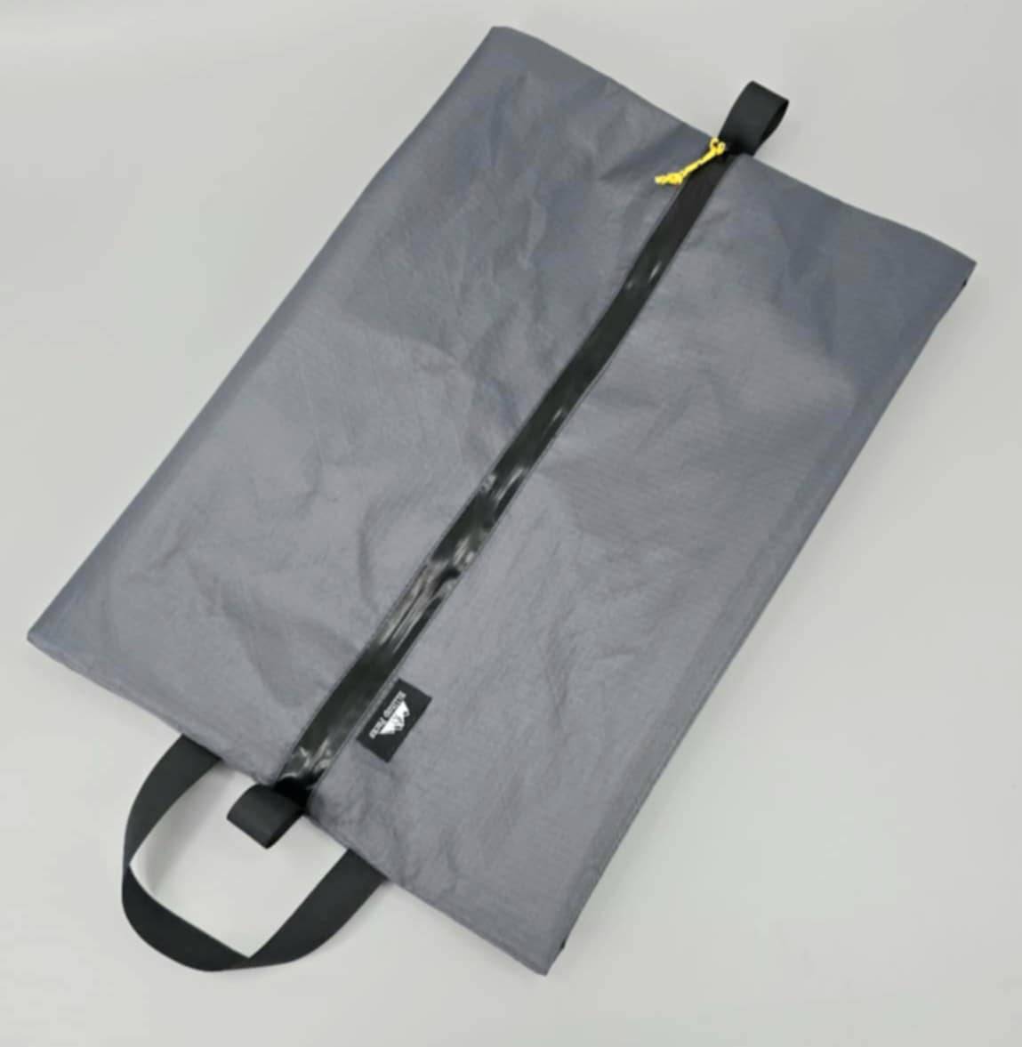 Ultralight Lay Flat Zipper Storage Shoe & Gear Organizer in gray with yellow zipper pull on Tampa Home & Garden Store