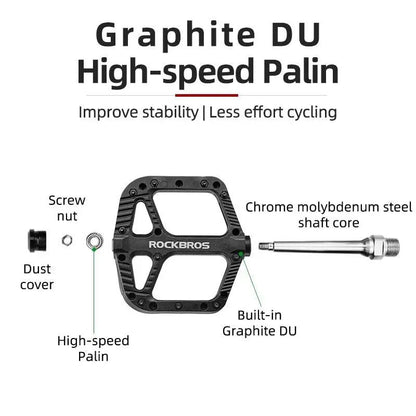 Ultralight Nylon Bike Pedals With Seal Bearings