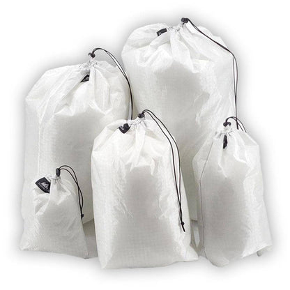Ultralight Stuff Sack D50T Fabric Gear Organizer white drawstring bags (5) in sizes Hilltop Packs on Tampa Home & Garden Store
