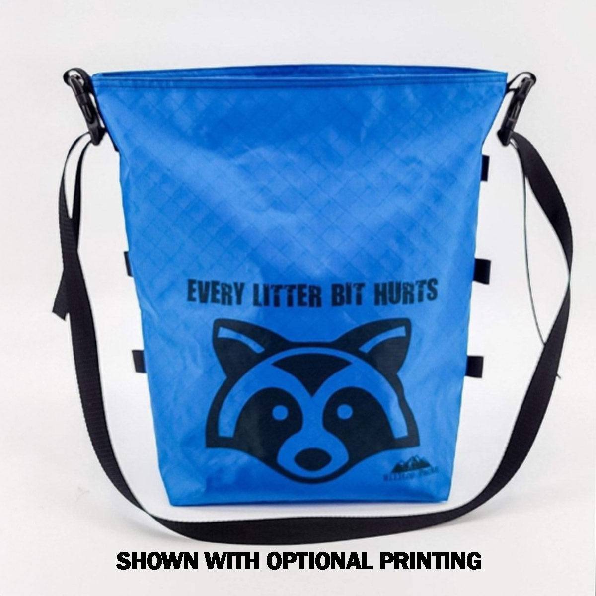 Ultralight trail trash bag ECOPAK Pack-Out System blue with raccoon graphic Hilltop Packs camping on Tampa Home & Garden Store