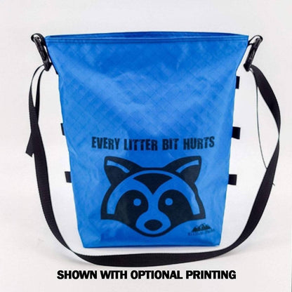 Ultralight trail trash bag ECOPAK Pack-Out System blue with raccoon graphic Hilltop Packs camping on Tampa Home & Garden Store