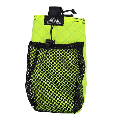 Ultralight Water Bottle Pouch with Shoulder Strap Mount yellow black mesh pocket Hilltop Packs LLC on Tampa Home & Garden Store