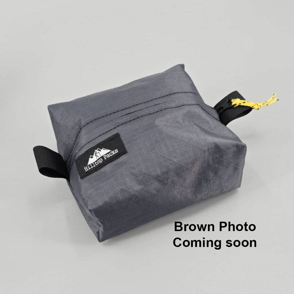 Ultralight Zipper Box Organizer Ecopak Gear Case fabric pouch with yellow zip pull Hilltop Packs on Tampa Home & Garden Store