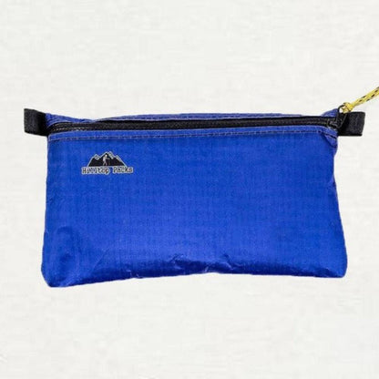 Ultralight Zipper Pouch Organizer Series 1 blue travel pouch with Hilltop Packs logo on Tampa Home & Garden Store