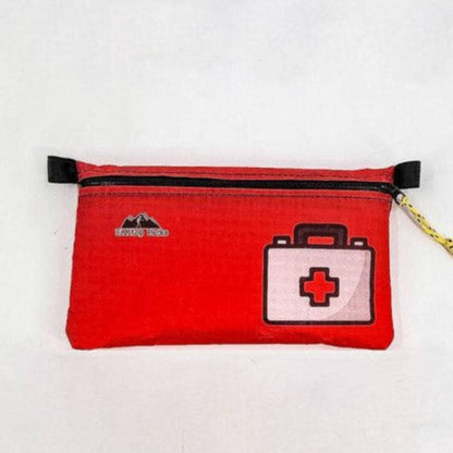 Red ultralight zipper pouch organizer with medical kit graphic by Hilltop Packs LLC on Tampa Home & Garden Store