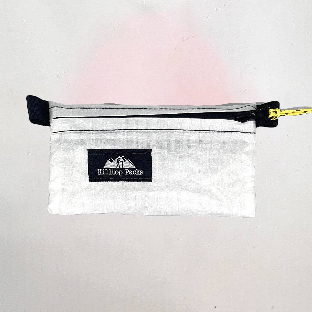 Ultralight zipper pouch organizer Series 1 by Hilltop Packs LLC, light gray travel pouch with black zipper on Tampa Home & Garden Store