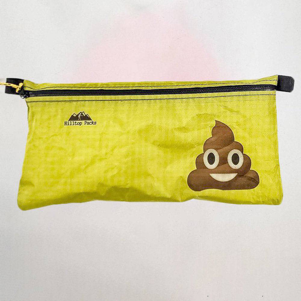 Ultralight Zipper Pouch Series 1 lime pouch with Hilltop Packs logo on Tampa Home & Garden Store