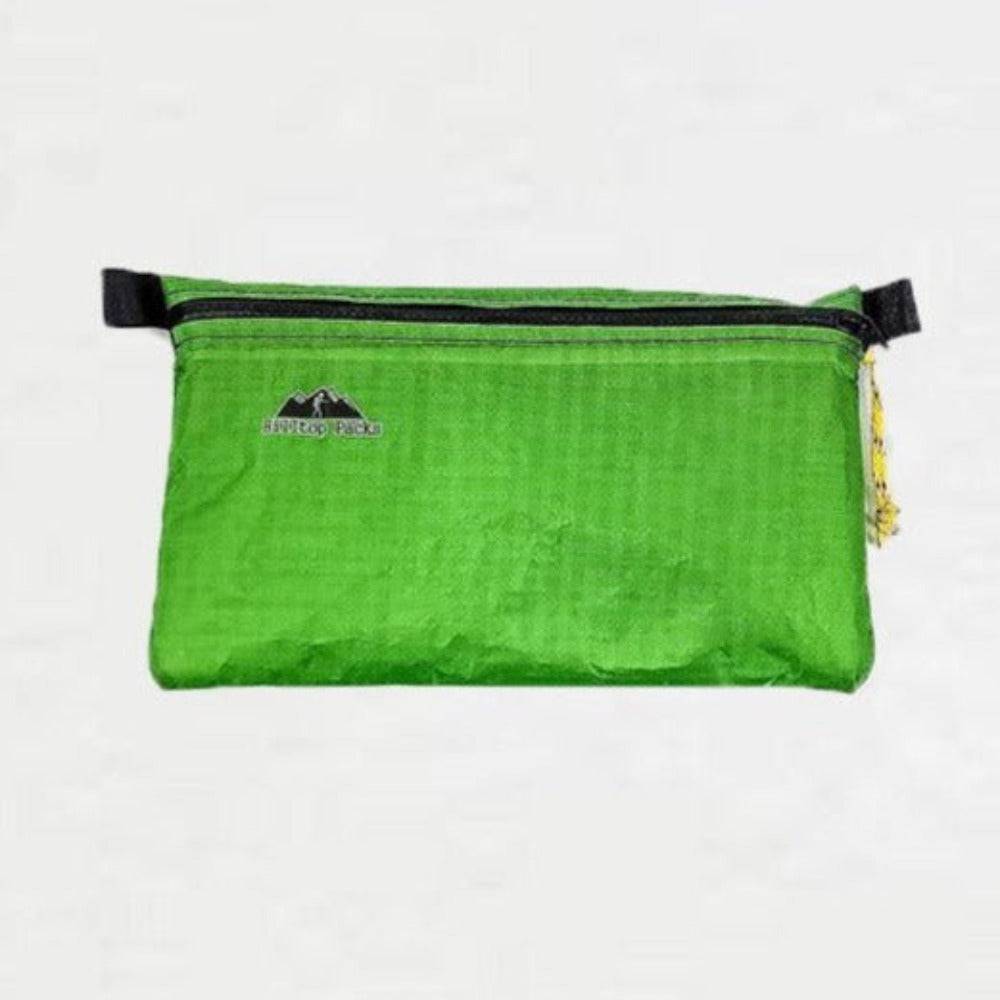 Ultralight green zipper pouch organizer with black zipper Hilltop Packs LLC Series 1 travel pouch on Tampa Home & Garden Store