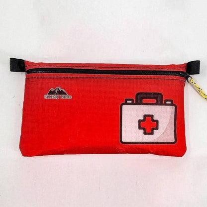 Ultralight Zipper Pouch Organizer Series 1 red pouch with medical kit Hilltop Packs LLC on Tampa Home & Garden Store