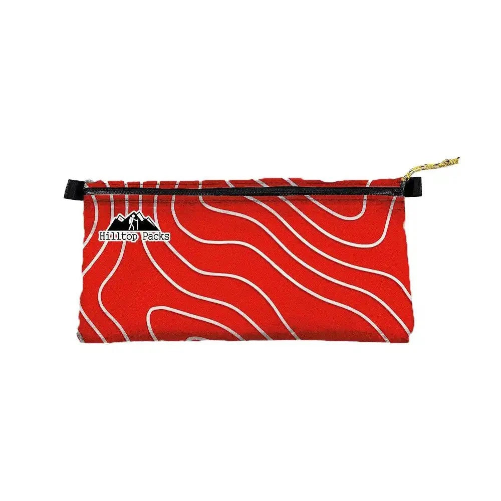 Ultralight Zipper Pouch Organizer Series 3 red white lines Hilltop Packs LLC camping gear on Tampa Home & Garden Store