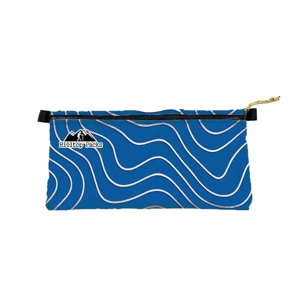 Ultralight Zipper Pouch Organizer blue wave-pattern by Hilltop Packs LLC on Tampa Home & Garden Store