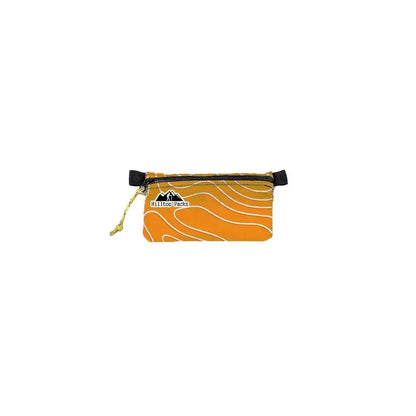 Ultralight Zipper Pouch Organizer orange pattern, black zipper, Hilltop Packs LLC on Tampa Home & Garden Store