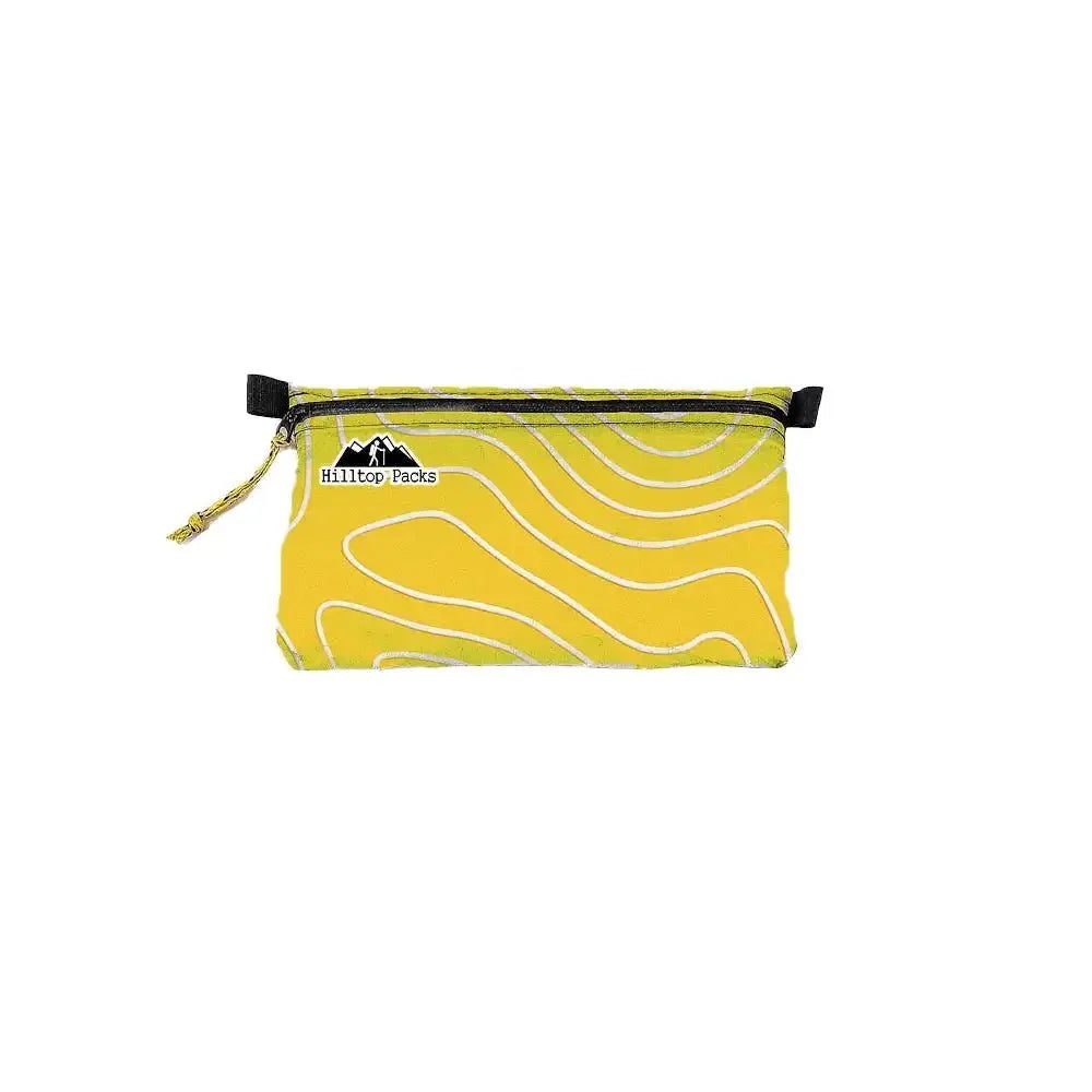 Ultralight zipper pouch organizer Patterns Series 3 yellow with white waves Hilltop Packs LLC on Tampa Home & Garden Store