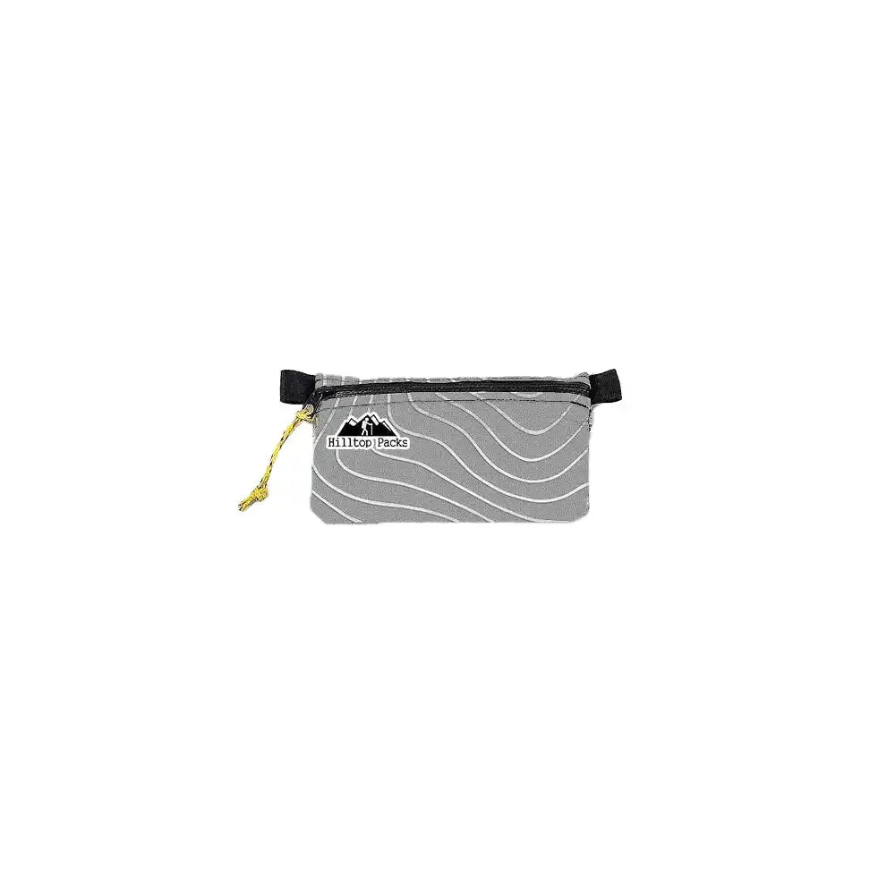 Ultralight zipper pouch organizer gray with white wave pattern Series 3 by Hilltop Packs LLC on Tampa Home & Garden Store