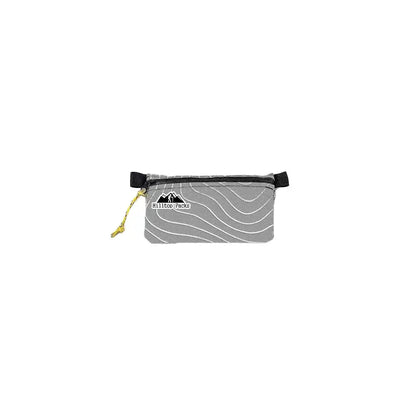 Ultralight zipper pouch organizer gray with white wave pattern Series 3 by Hilltop Packs LLC on Tampa Home & Garden Store