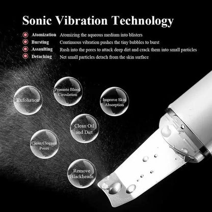 Ultrasonic Derma Skin Scrubber Pen for Face