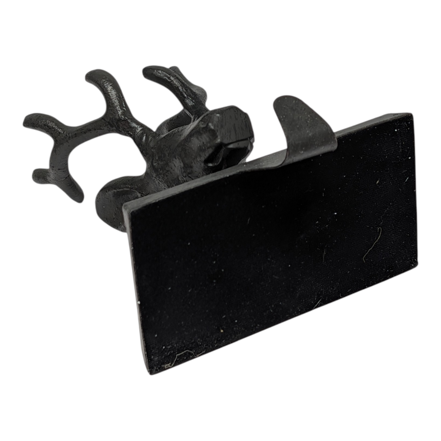 Reindeer cast iron stocking hanger in black finish by The Country Christmas Loft on Tampa Home & Garden Store