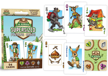 Cartes à jouer géantes Jr. Ranger