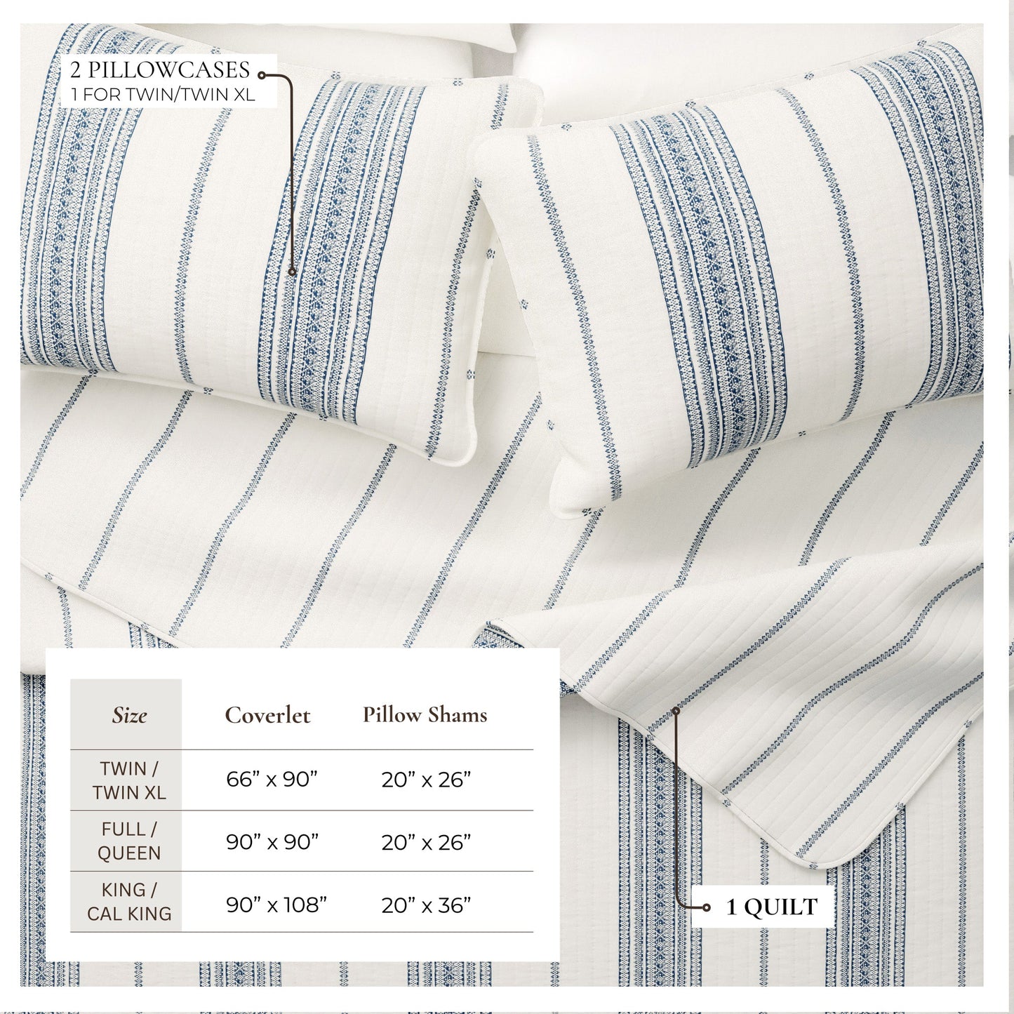 The Classic Reversible Stripe Farmhouse Quilt