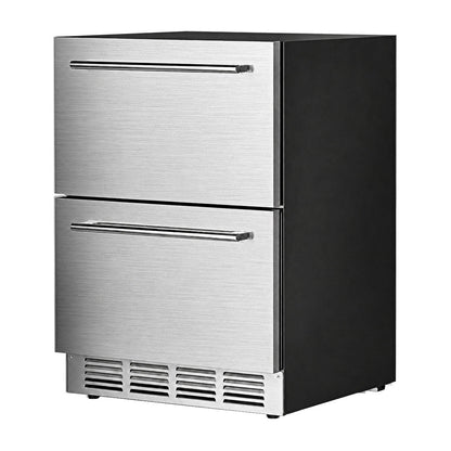 Réfrigérateur sous comptoir, réfrigérateur à boissons à double tiroir de 24 pouces F58145