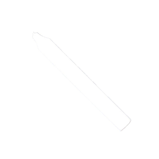 Rustic Taper Dinner Candle - 7 Inch White