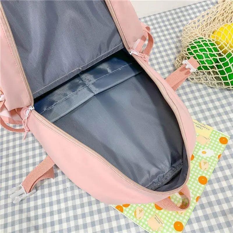 School backpack Stevvex pink large-capacity with multi-pocket design, waterproof on Tampa Home & Garden Store