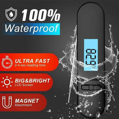 Digital Meat Thermometer Waterproof Instant Read