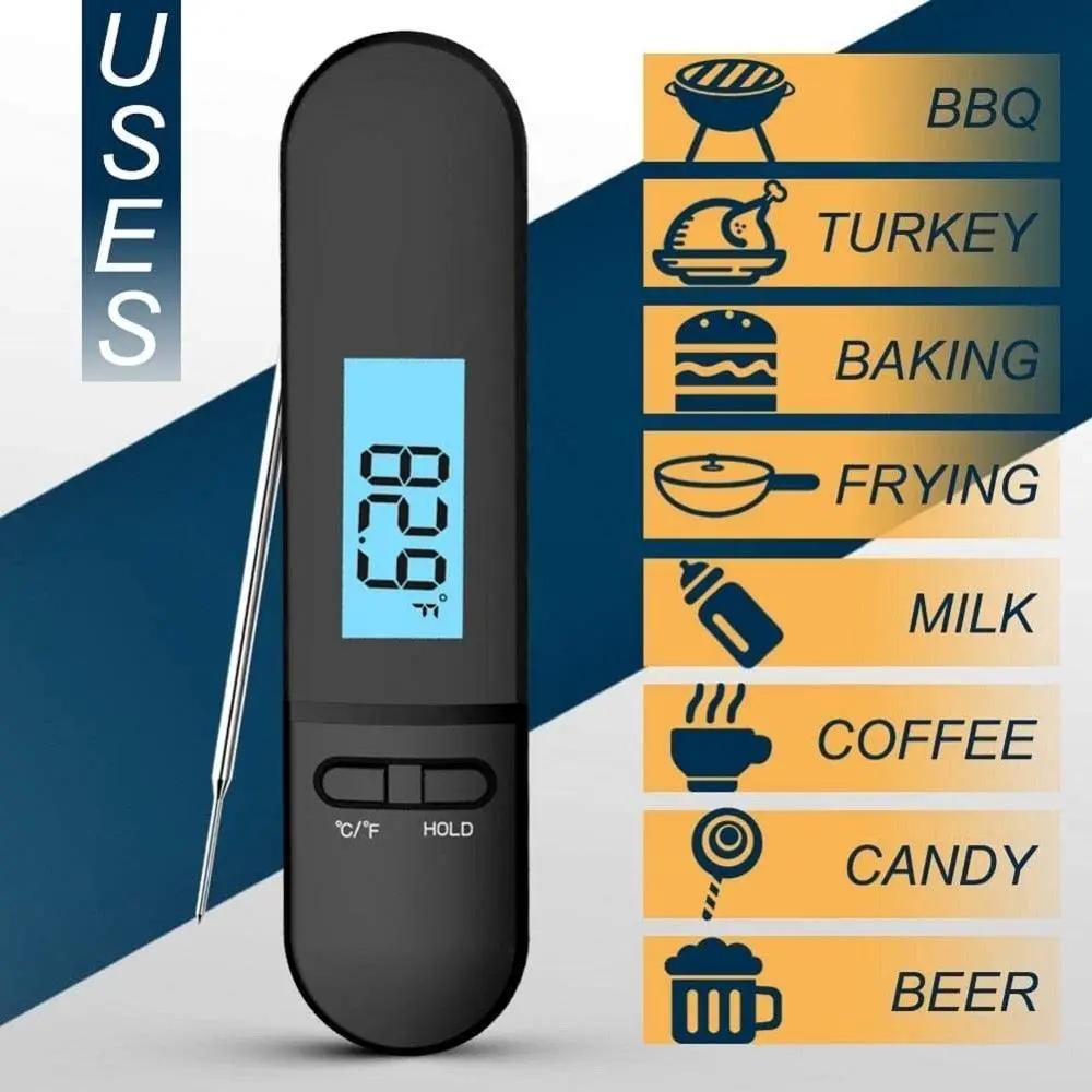 Digital Meat Thermometer Waterproof Instant Read